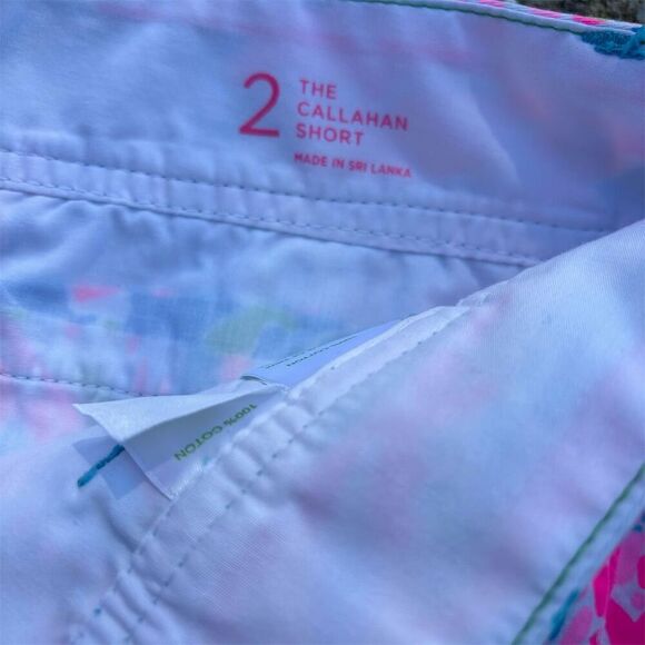 Lilly Pulitzer Callahan Shorts Size 2 Chino Multicolor Print Summer Beach - Picture 5 of 6